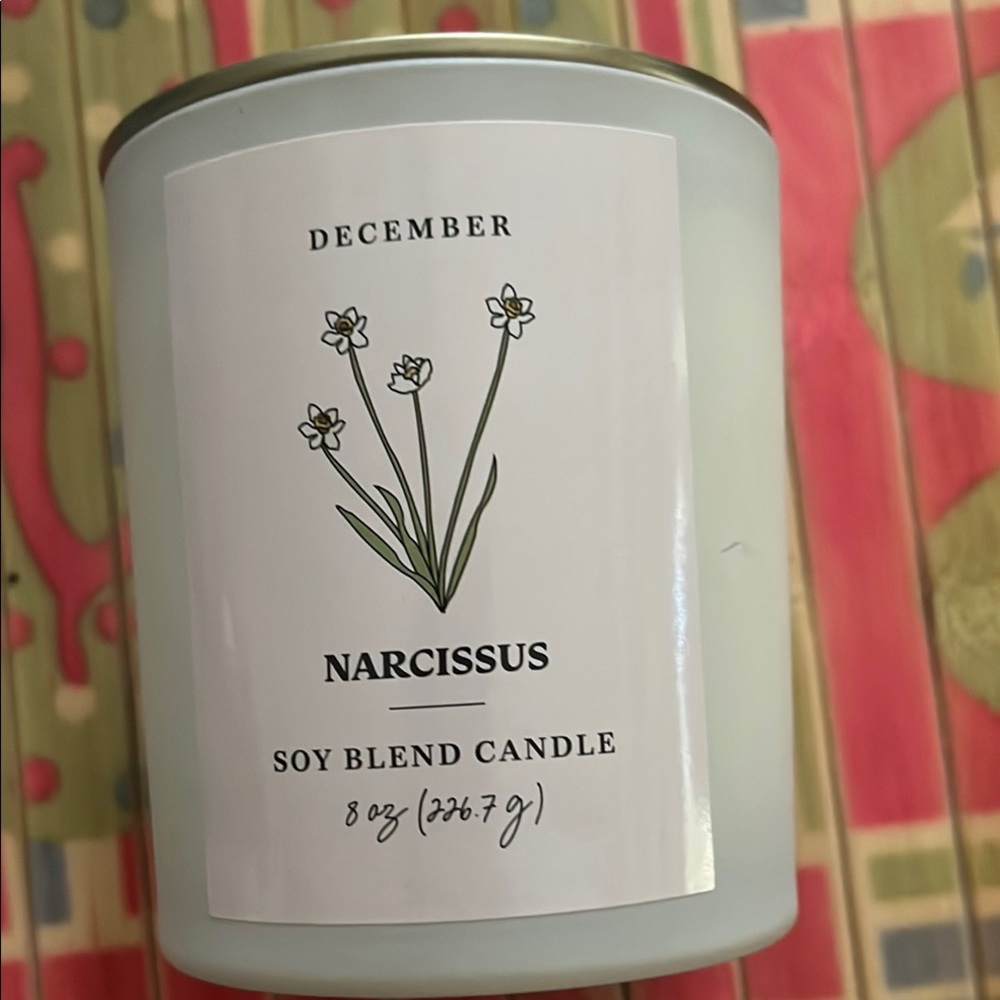 Narcissus Soy Blend Candle - White
